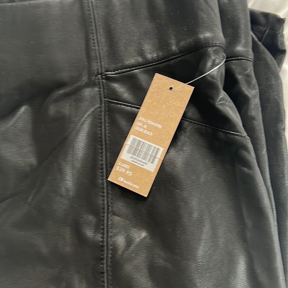 Brand new faux leather black leggings